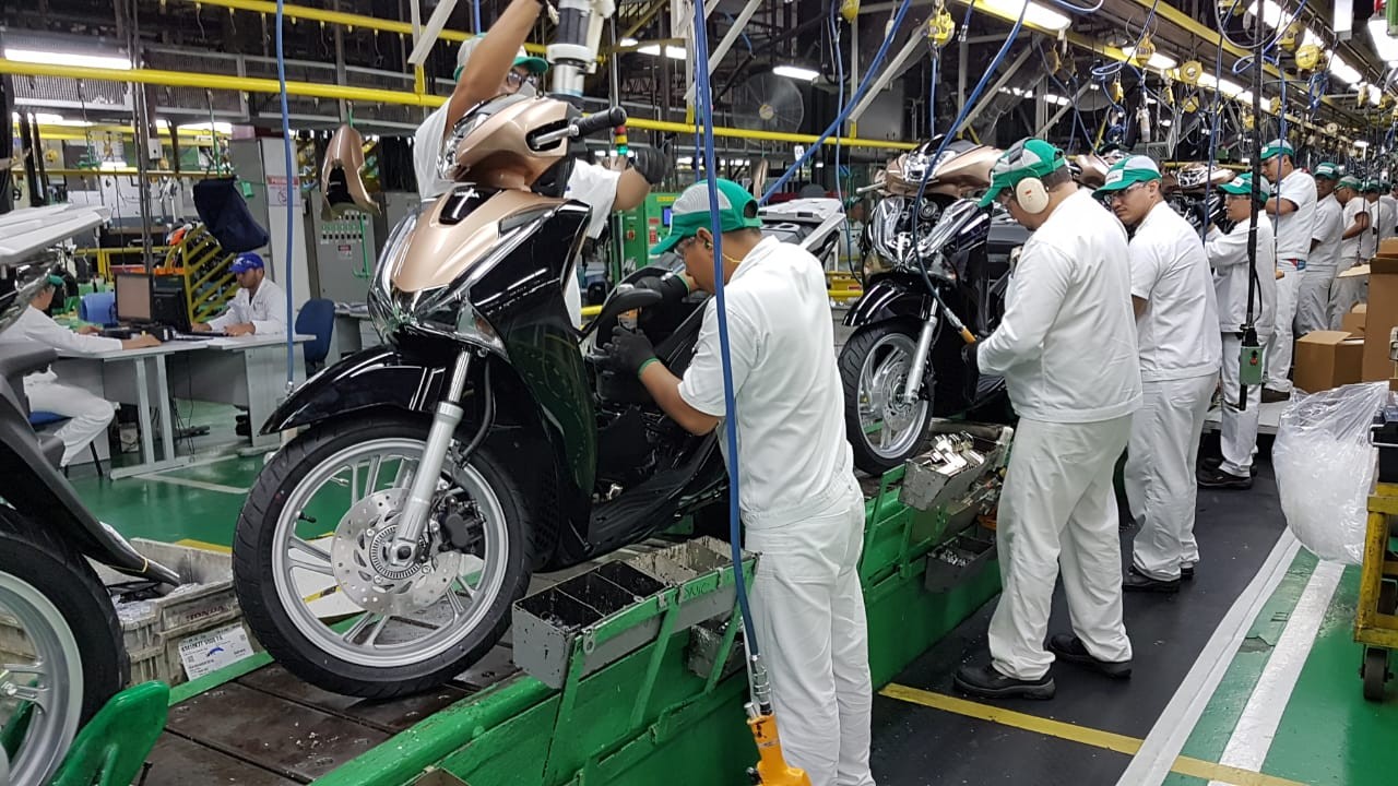 Produção de motos tem o melhor resultado para o mês de janeiro em 13 anos
