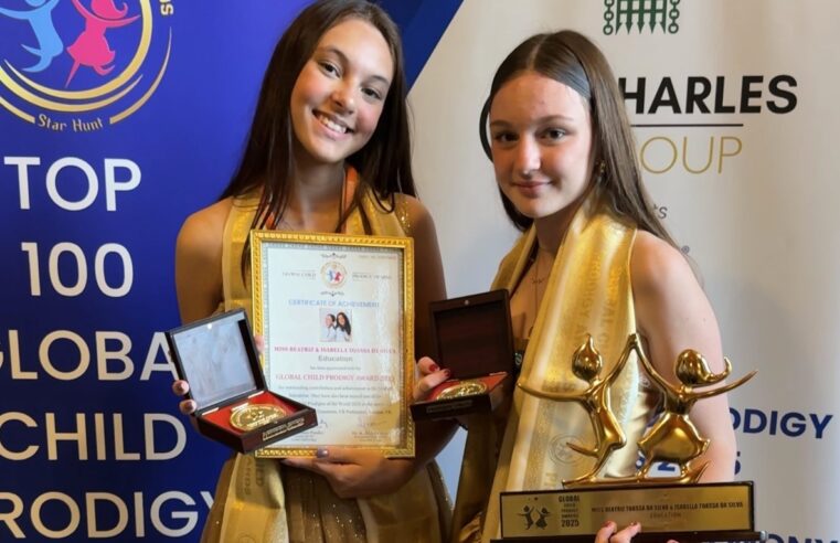 Irmãs da Grande SP são premiadas em Londres como crianças-prodígio: ‘Mostramos que a ciência brasileira tem espaço no mundo’