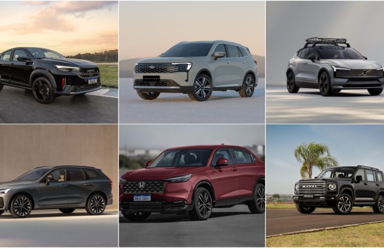 Honda HR-V, Volvo XC60, Pulse Abarth e mais: veja os SUVs confirmados para o Brasil nesta semana