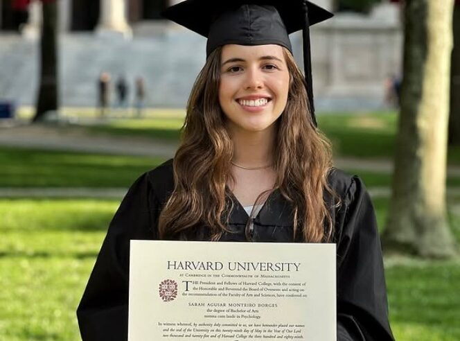 Bolsista, aluna brasileira tem a nota mais alta entre os formandos da Universidade de Harvard em 2025